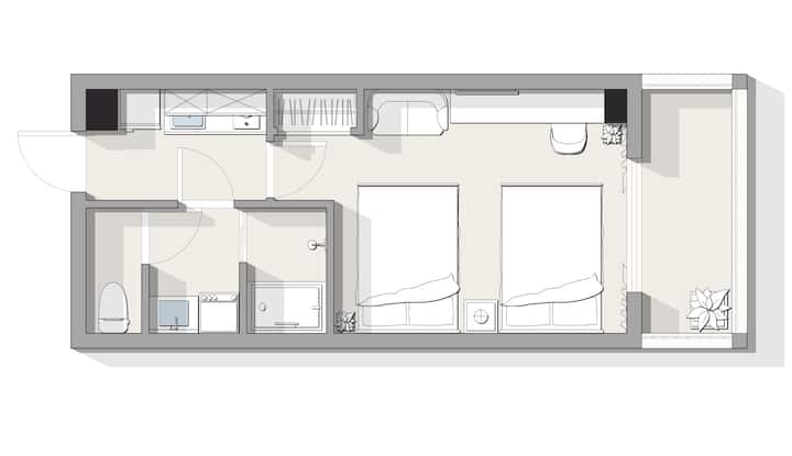 【B&tengachaya】/2 Double Beds/up To 4 Guests - Japan