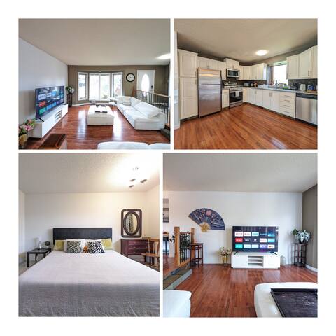King Bed|AC|Free Parking|Yard|Near Airport|Laundry