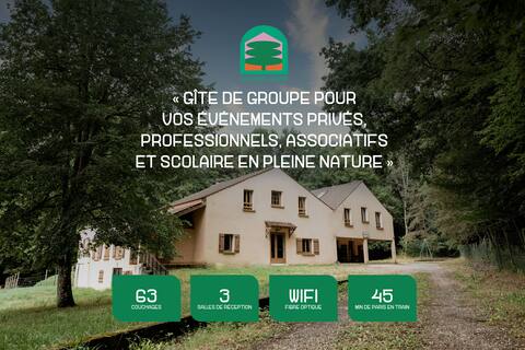*La Donaclaudré*Gîte de Groupe 63lits-Forêt/Disney