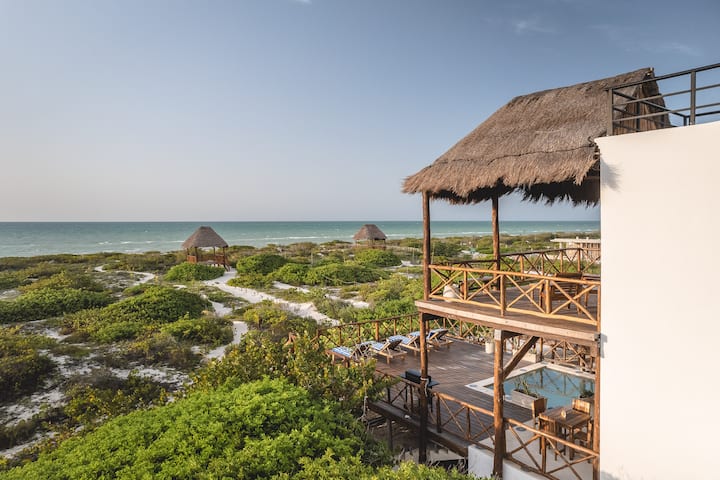 Beachfront House Chuburná Dunes