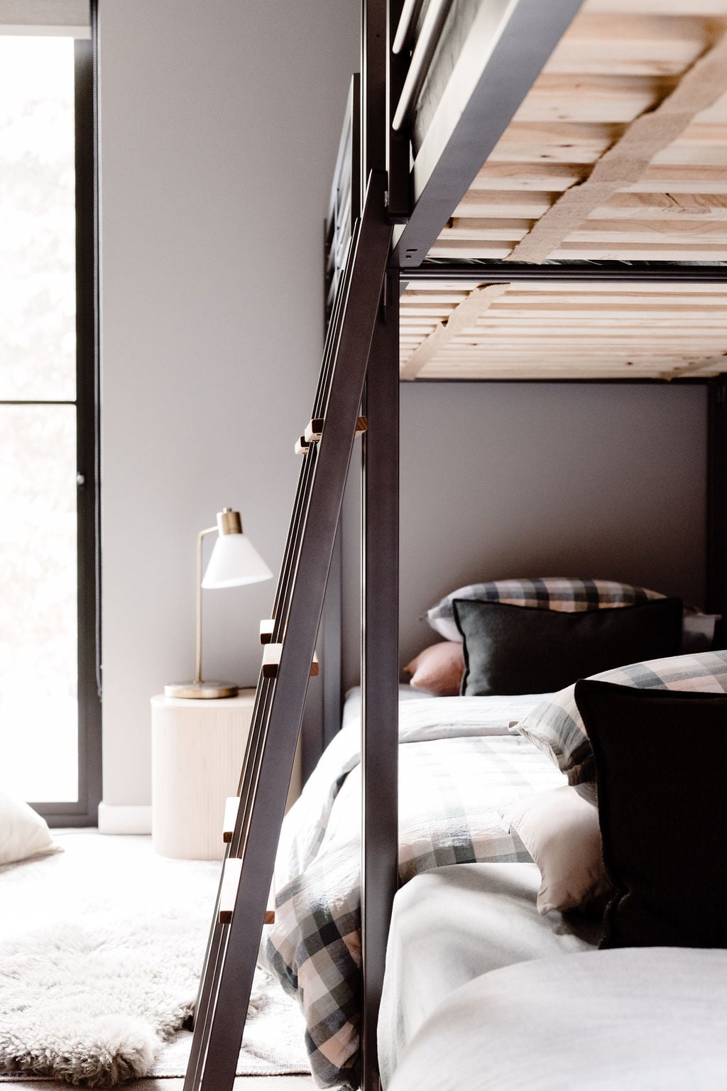 Roam Merrijig luxury accommodation Mount Buller base -  2 bunks in Bunkroom - 4 generous king single beds that are perfect for both adults and children