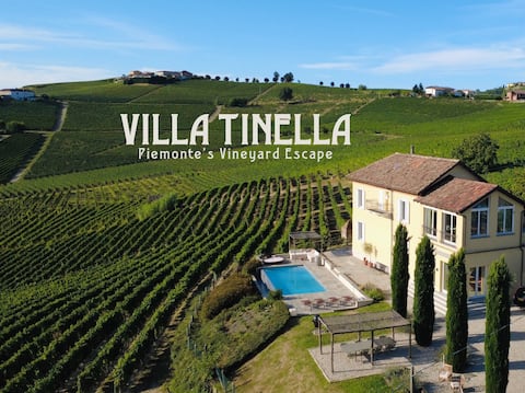 Villa Tinella - amazing vineyard views in Piemonte