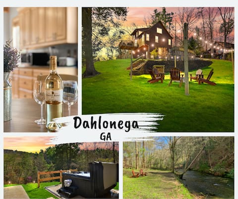 Top Airbnb: Gold Creekside Mtn View Cabin- 8.3 Minutes to Town in Dahlonega