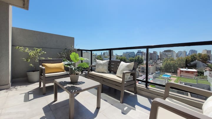 3-Terrace Design Apartment in the Sun with garage
