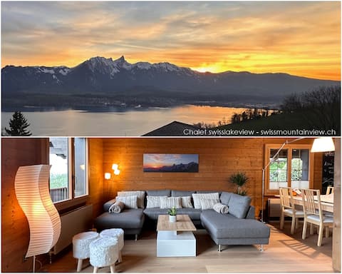 Top performing Airbnb: Chalet swisslakeview by @swissmountainview in Espace Mittelland