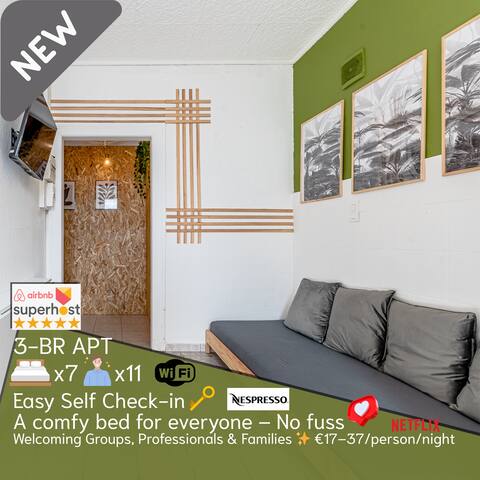Perfect for Groups– minim– 7 beds– up to 11 guests