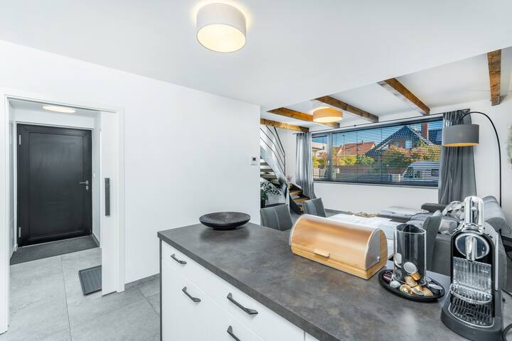 Two-bedroom duplex apartment with two bathrooms