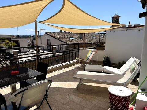 Large city villa with rooftop terrace