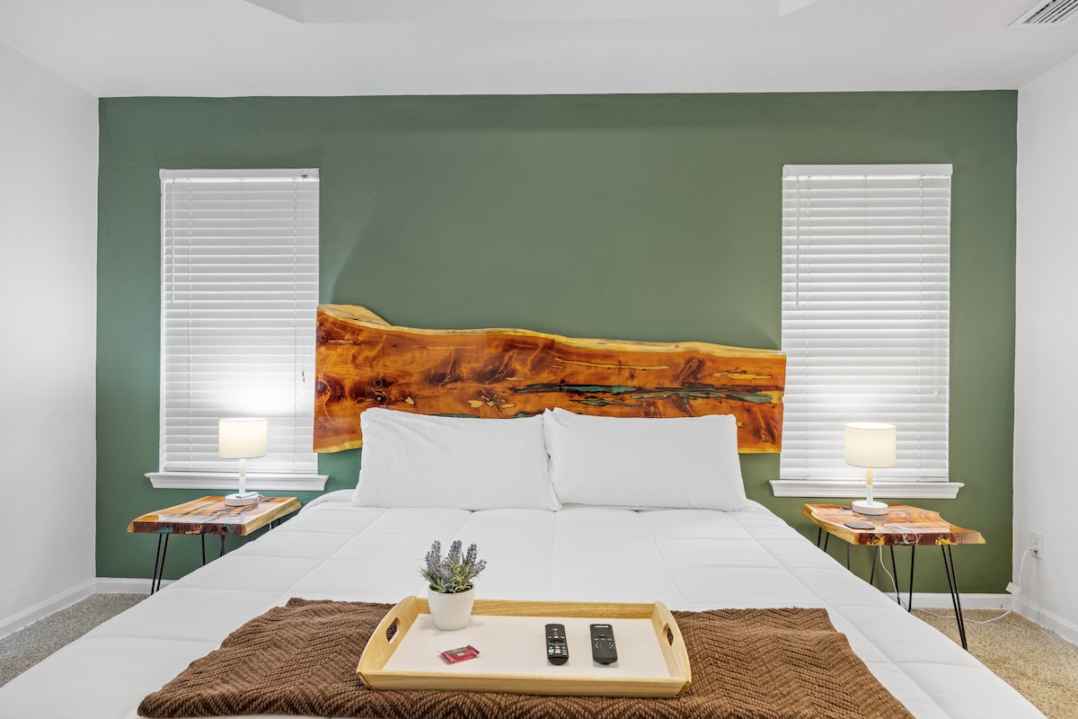 Krevat dopio "king" i rregullueshëm | Dyshek ngjyrë vjollcë 