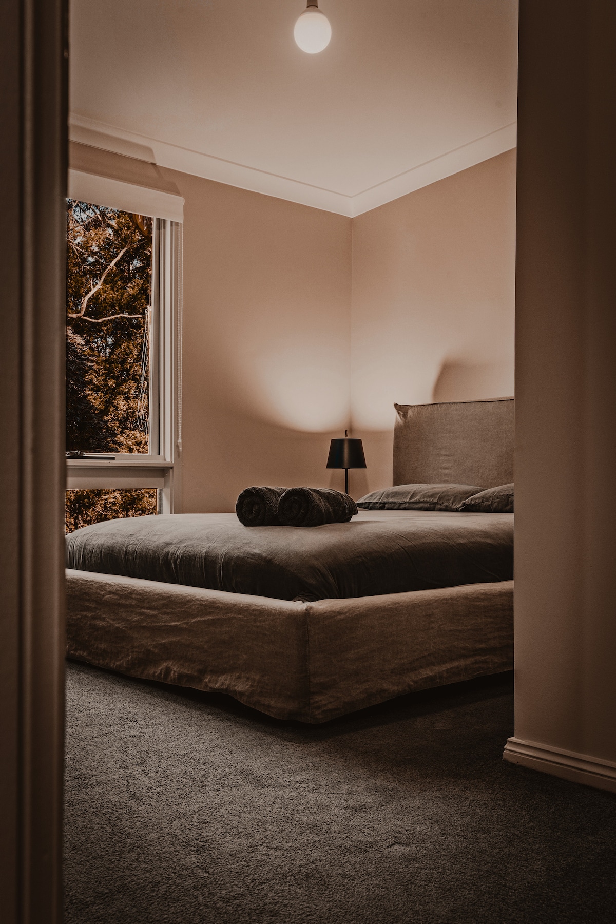 Queen Bed - AH Beard mattress. 