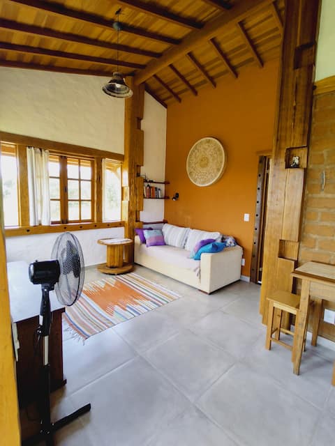 Popular Airbnb listing: Sítio Boa Fé Chalé na Serra - 300 meters from the Waterfall in Carrancas