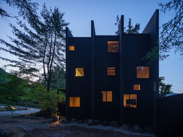 the time fuji — Night exterior