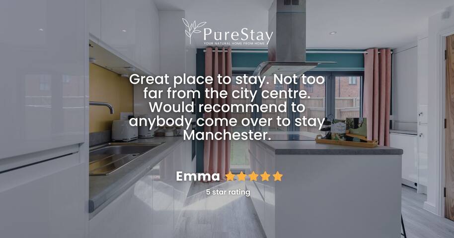 Modern MCR House w/ Parking & Sleeps 9 by PureStay gallery image 4