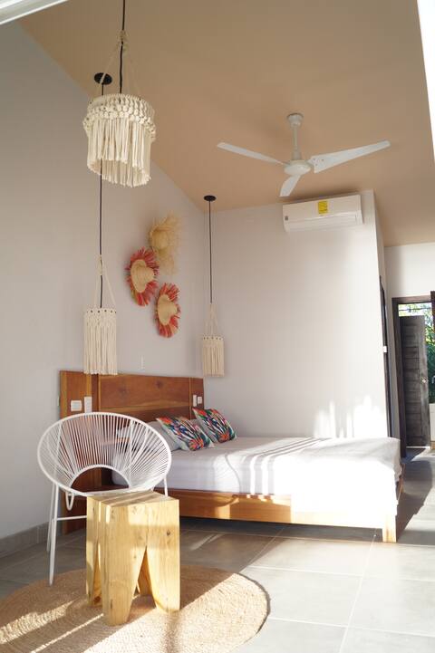 Private room at beachfront boutique hotel