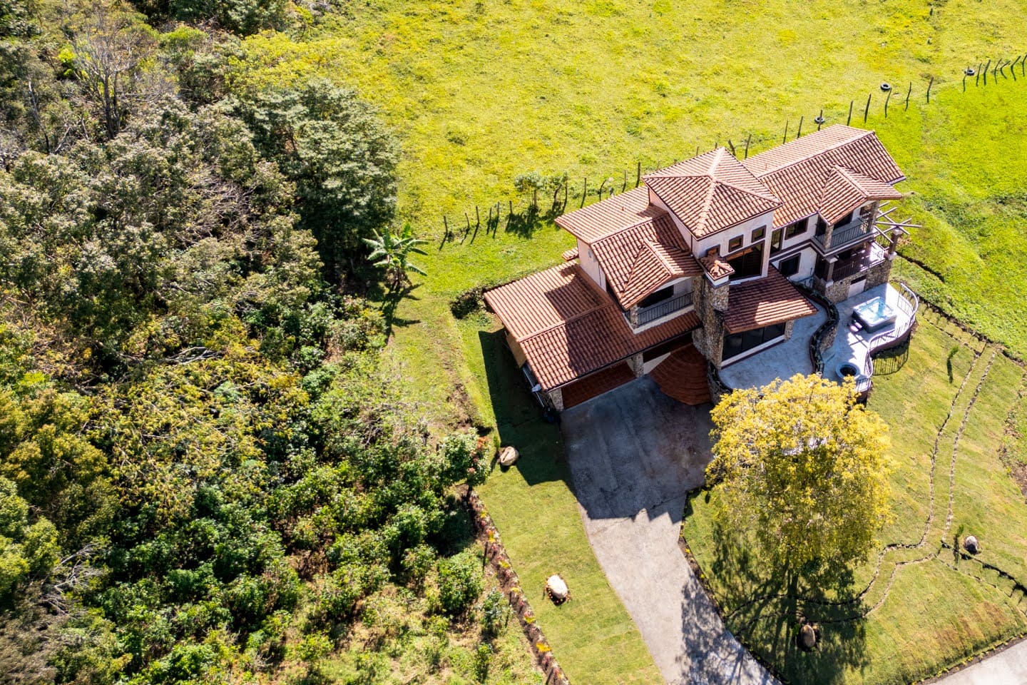 Boquete property aerial view