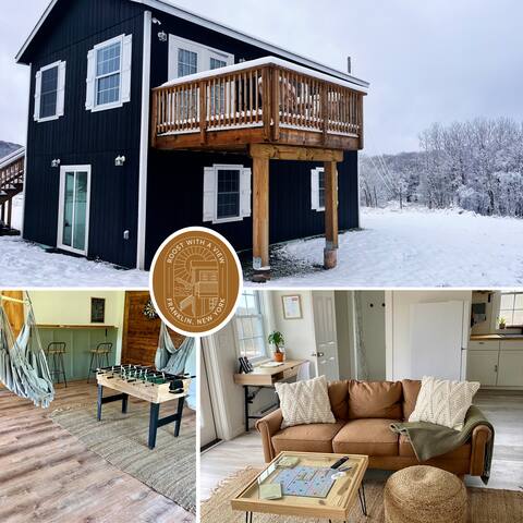 Cozy Cabin • 7 Acres • Hot Tub • Views • Sledding