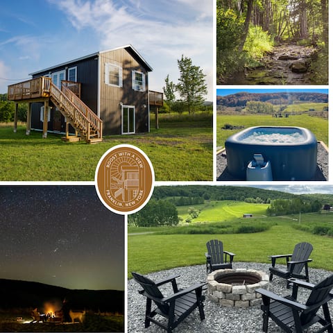 The Roost - 7 Acres + Hot Tub + Views + Creek