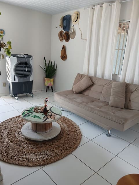 Cozy house with a barbecue area