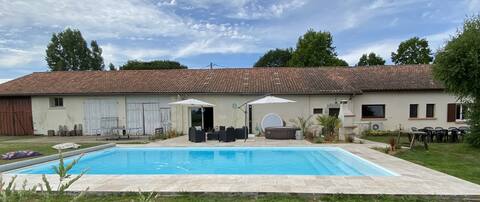 large house with pool sauna spa near beaches