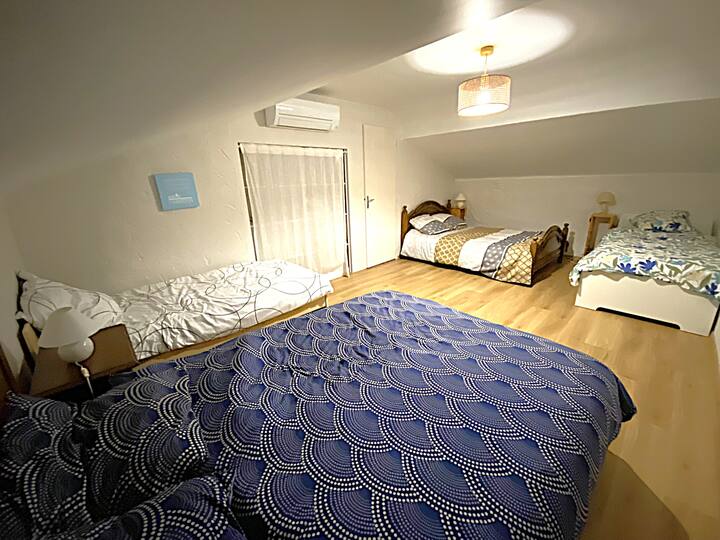 dimension des lits 2 en 140 et 2 en 90