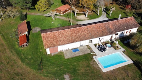 large house with pool sauna spa near beaches