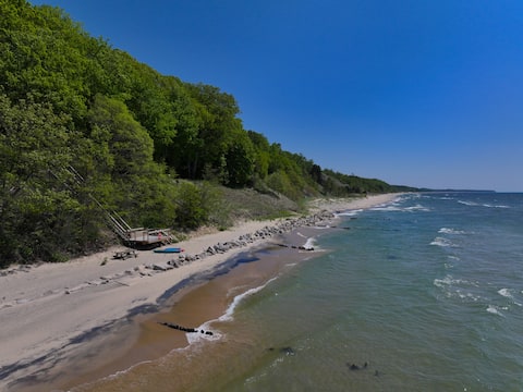 Lake MI Estate with Private Beach