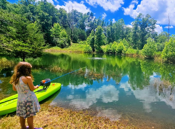 8-Acre Escape: Fishing Pond, Waterfalls, Disc Golf