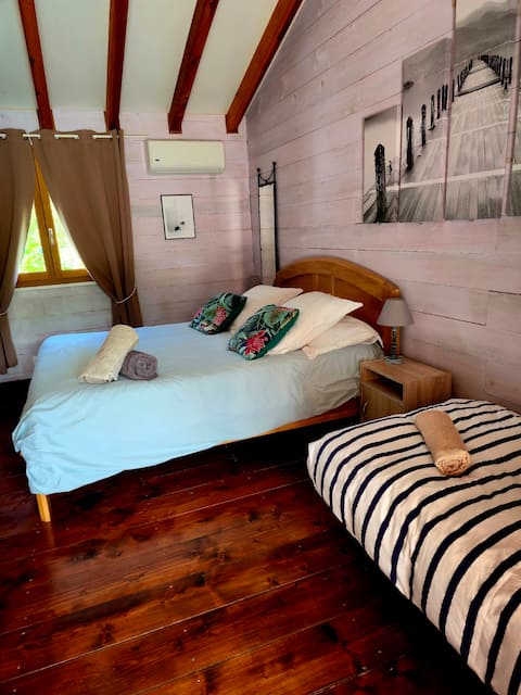 Poolside room, spa, river access