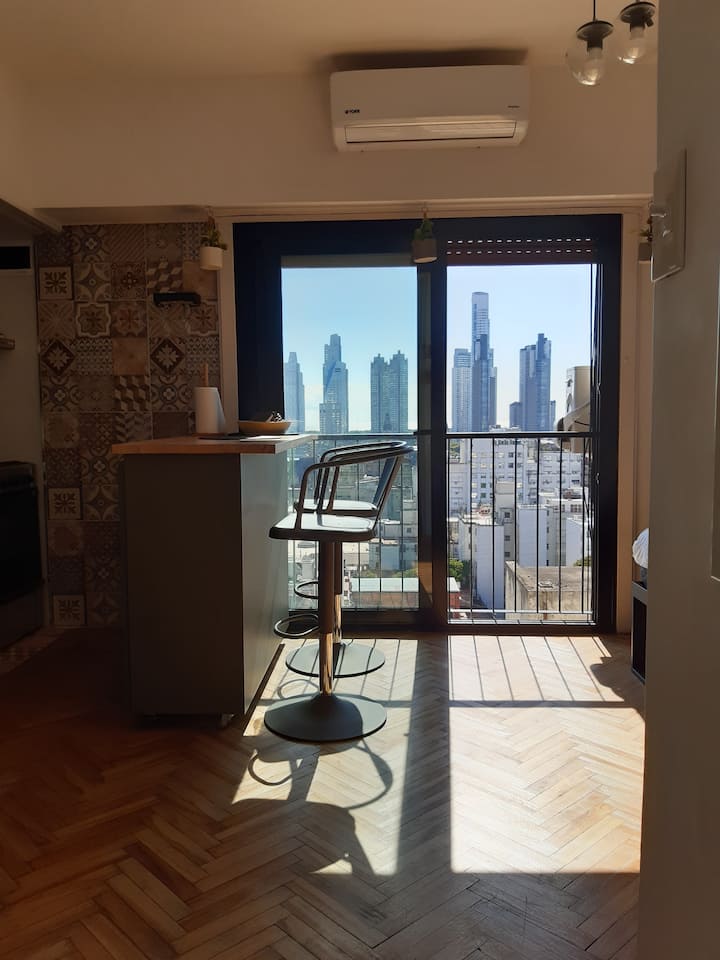 Квартира-студия на 14-м этаже в Monserrat с видом на Рио-де-ла-Плата и Puerto Madero