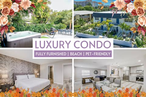 Dog-Friendly Luxury Condo | Hot Tub | Near Beach