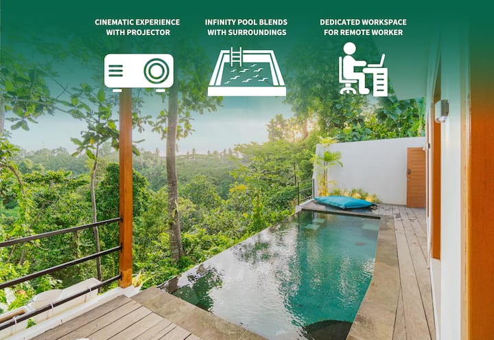 Unwind In Tabanan Remote Jungle With Infinity Pool - Bali