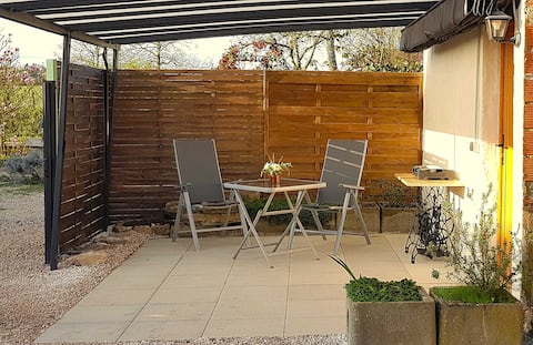 Nice farm studio with covered patio
