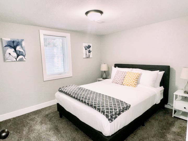 Basement level bedroom