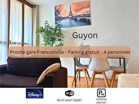 Cozy near train station Easy parking - Balcony #SirDest