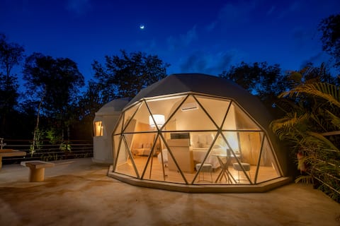 Dome in the Mayan Jungle with Private Cenote