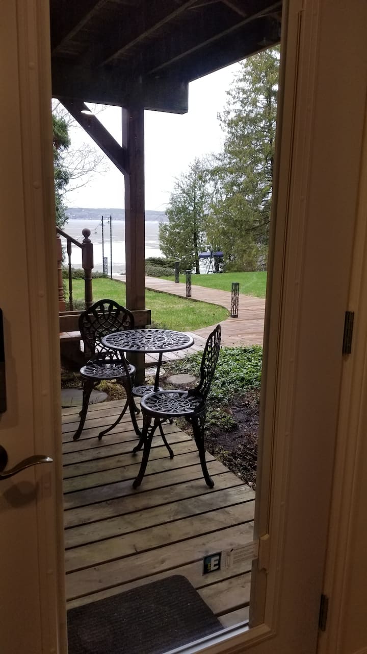 Your view from inside the room.