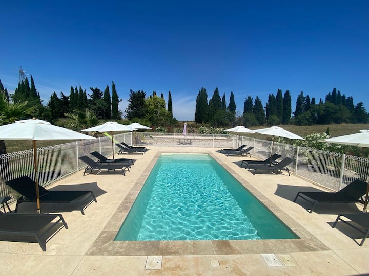 Gîte 4p Avec Piscine Sur Grand Domaine - Béziers