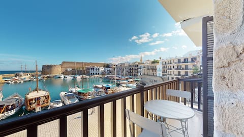 AptJasmine with Views of Kyrenia Castle and Harbor