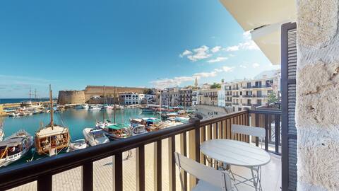AptJasmine with Views of Kyrenia Castle and Harbor