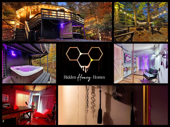 * Kink Rooms * Walk to Ski Slopes * HotTub * BDSM Cabins for Rent in