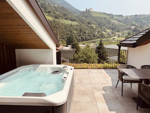 Hot Tub-Mountain View-Apartsuites Rosengarten