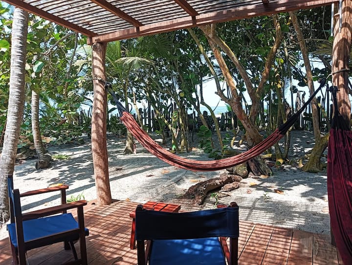 Cabin on a paradise beach