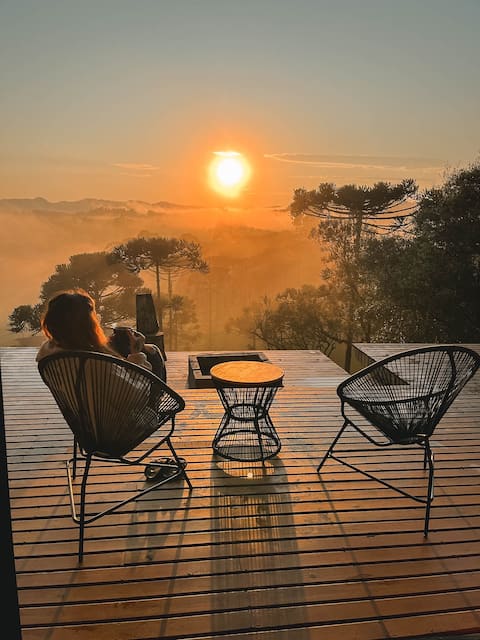 Cabin in the Mountains | Fireplace and Stunning View