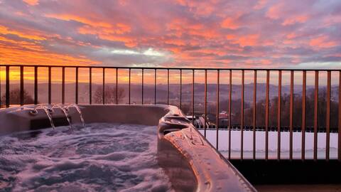 Pärchen-Loft mit Panorama Whirlpool