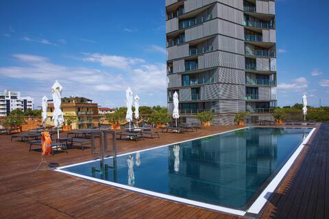 Aquileia Tower with Pool in Jesolo