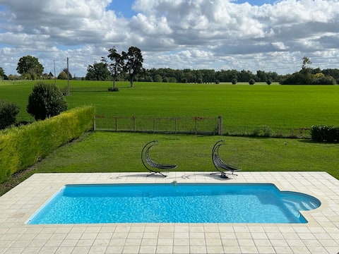 La Colline des Vignes, Eymet/Spa, Sauna and Pool