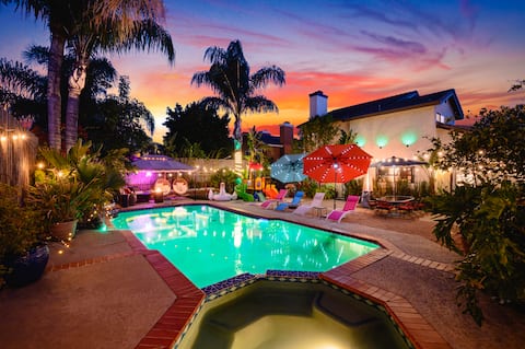 𝟜𝐵𝑅 /Pool & SPA ｜Pool Table｜Mini Golf｜Fire pit