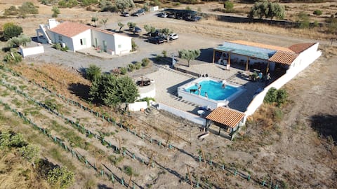 House in the vegetable garden, Alentejo plain