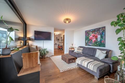 Beliebte Airbnb-Anzeige: Sonniges Apartment am Rhein in Neustadt/Nord