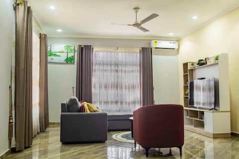 FranGee gold house with cool breeze & solar backup